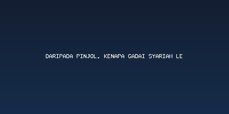 Krisis Ekonomi dan Kebutuhan Solusi Finansial Beretika